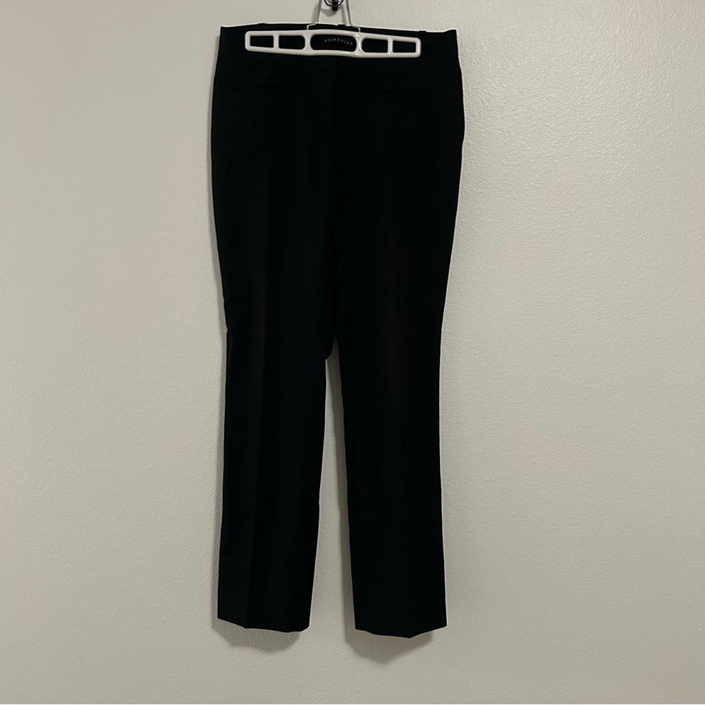 Black Straight Leg Women's Dress Pants Slacks